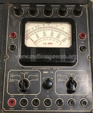 Volt-Ohm-Milliammeter 710; Superior Instruments (ID = 2778426) Equipment