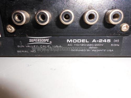 Stereo Amplifier A-245; Superscope, Geneva (ID = 2278234) Ampl/Mixer