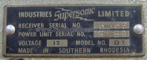 D1; Supersonic Chassay (ID = 2092542) Car Radio