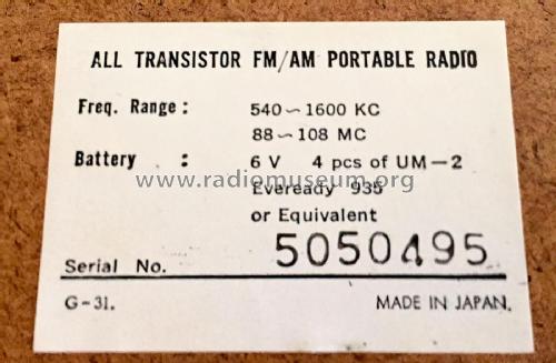 12 Transistor G-31 Japan 713; Supersonic Spiegel, (ID = 2598629) Radio