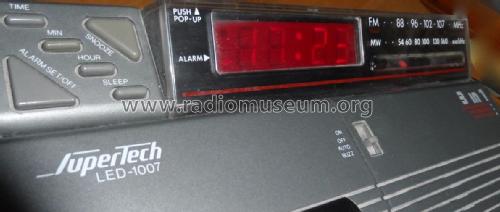 3 in 1 auto alarm clock two band radio cassette player LED-1007; SuperTech (ID = 1939337) Radio