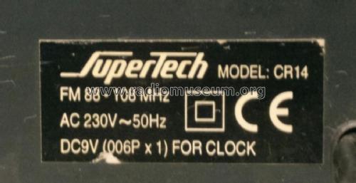 Digital Alarm Clock Radio CR14; SuperTech (ID = 2291496) Radio