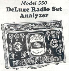 Deluxe Radio Set Analizer 550; Supreme Instruments (ID = 206360) Equipment