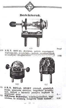 Detektor Royal; Süss Nándor (ID = 1598701) Radio part