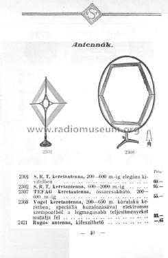 Keret Antenna / Frame Antenna 600-2000 m; Süss Nándor (ID = 1598698) Antenna