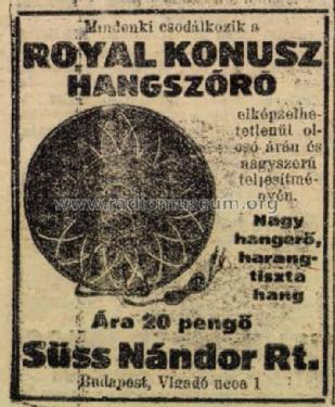 Royal Konusz ; Süss Nándor (ID = 2332319) Lautspr.-K