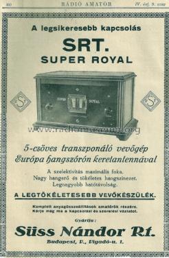 Super Royal 5; Süss Nándor (ID = 1800013) Radio