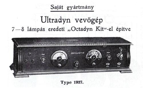 Ultradyn Oscilladyne Kit 1927; Süss Nándor (ID = 1596710) Radio