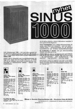 Sinus '1000-serie' högtalare 1003; Svenska (ID = 2883341) Speaker-P