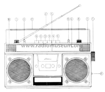 3-Band Stereo-Radio-Cassette Recorder 3737A; Swing Interlectronic (ID = 1189928) Radio