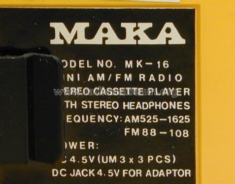 Maka MK-16; Swing Interlectronic (ID = 1487091) R-Player