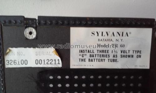 8 Transistor TR 60; Sylvania Hygrade, (ID = 2258520) Radio