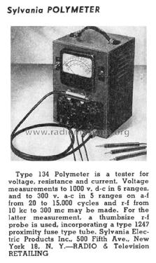 Polymeter 134 ; Sylvania Hygrade, (ID = 1215775) Equipment