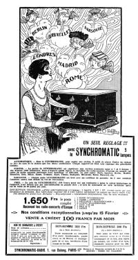 Synchromatic 5 lampes ; Synchromatic-Radio, (ID = 2207150) Radio