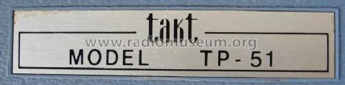 Portable Phonograph TP-51; Takt Denki / Tact (ID = 873553) R-Player