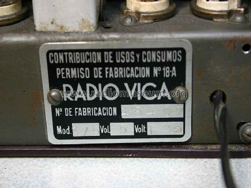 3/5; Vica Talleres, (ID = 349727) Radio
