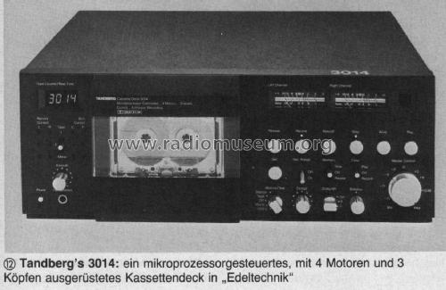 Cassette Deck TCD 3014; Tandberg Radio; Oslo (ID = 2502419) R-Player