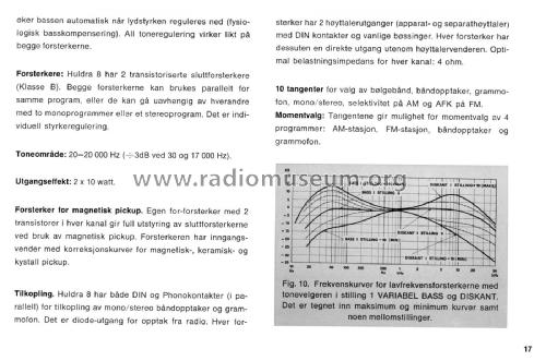 Huldra 8-55; Tandberg Radio; Oslo (ID = 1942833) Radio