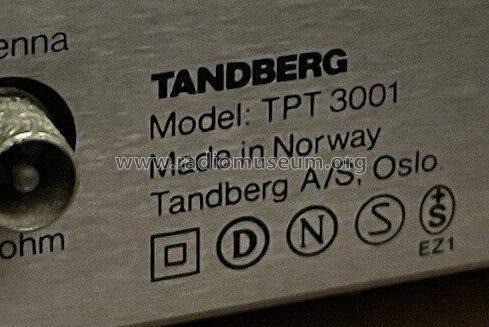 Programable FM Tuner TPT 3001; Tandberg Radio; Oslo (ID = 3009002) Radio