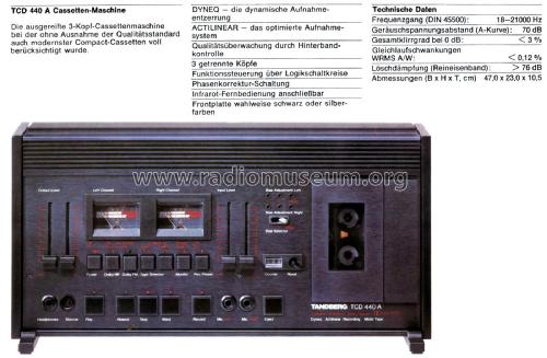 TCD-440A; Tandberg Radio; Oslo (ID = 2386574) R-Player