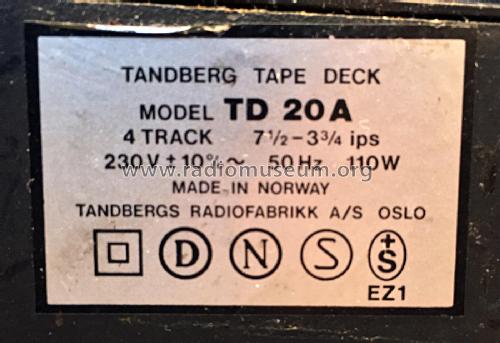 TD20A; Tandberg Radio; Oslo (ID = 2368458) R-Player