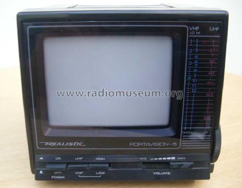 Realistic Portavision-5 16-9120; Radio Shack Tandy, (ID = 789788) Television