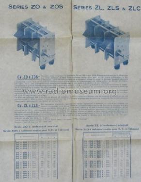 Condensateurs Variables Séries ZL, ZLS & ZLC; Tavernier (ID = 1815139) Radio part