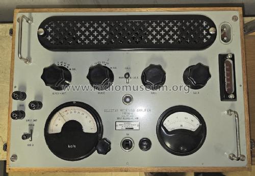 Selective Receiving Amplifier 022-A; Távközlési (ID = 2982730) Equipment