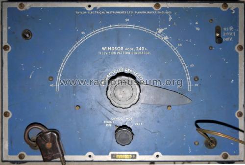 Windsor Television Pattern Generator 240A; Taylor Electrical (ID = 1863732) Equipment