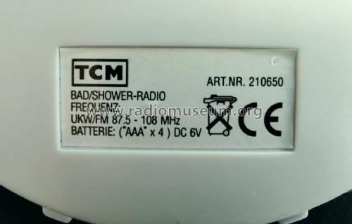 Bad/Shower Radio 210650; TCM Tchibo 'Marke' / (ID = 2764997) Radio