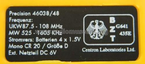 Tchibo - Precision - AM/FM Radio Cassette Player 46038/48; TCM Tchibo 'Marke' / (ID = 1743653) Radio