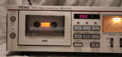 Stereo Cassette Deck A-770; TEAC; Tokyo (ID = 2126735) R-Player