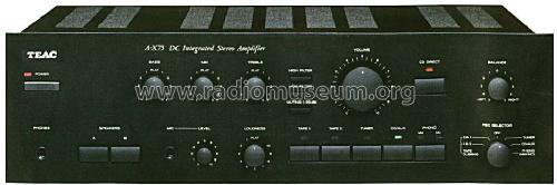 DC Integrated Stereo Amplifier A-X75; TEAC; Tokyo (ID = 1640471) Ampl/Mixer