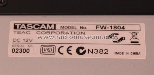 FireWire Audio - Midi Interface FW-1804; TEAC; Tokyo (ID = 2103037) Misc