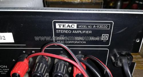 Integrated stereo amplifier A-X3030; TEAC; Tokyo (ID = 2769800) Ampl/Mixer