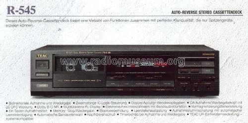 R-545; TEAC; Tokyo (ID = 652247) Reg-Riprod