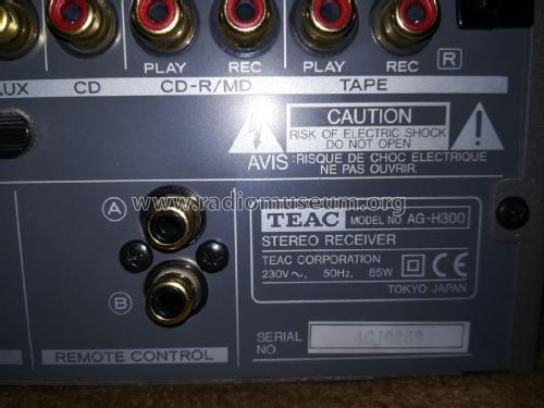 AM/FM Stereo Receiver AG-H300; TEAC; Tokyo (ID = 2538406) Radio