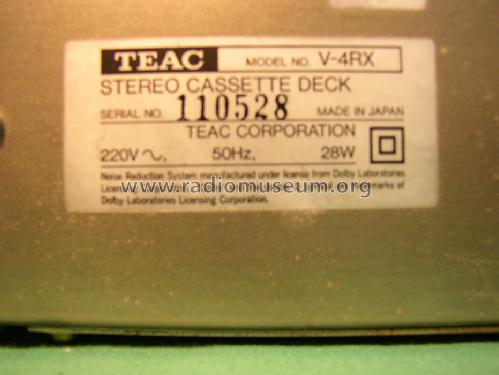 V-4RX; TEAC; Tokyo (ID = 844903) R-Player