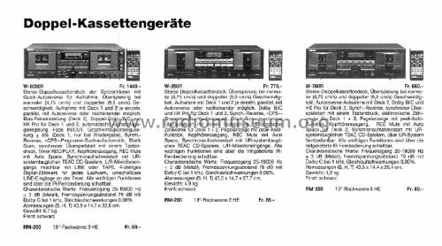 W-6000R; TEAC; Tokyo (ID = 2981670) R-Player