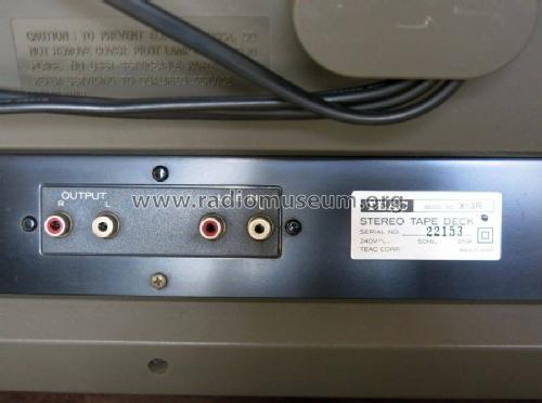 X-3 R; TEAC; Tokyo (ID = 2311898) Sonido-V