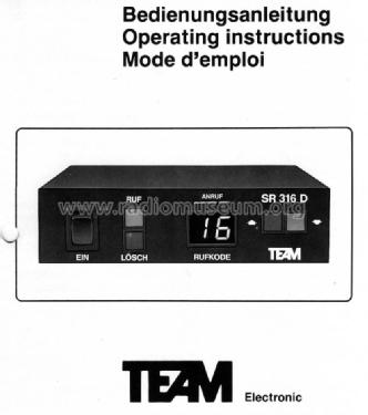 SR-316D; Team Electronic GmbH (ID = 988064) Citizen