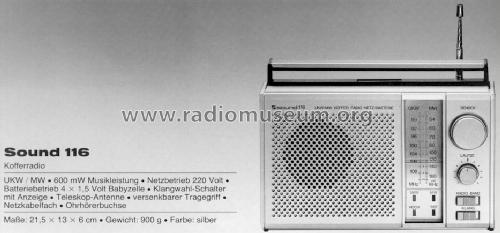 Sound 116; TEC Dieter Beer; (ID = 549099) Radio