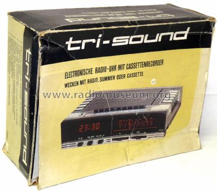 Tri Sound 4-Wellen Elektronik-Uhrenradio mit Kassetten-Recorder ; TEC Dieter Beer; (ID = 1839331) Radio