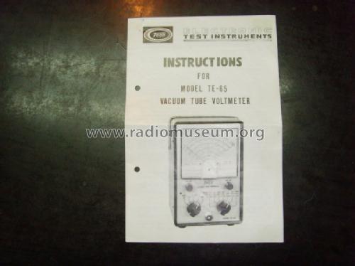 RMSV-Meter TE-65; Tech Instruments Co. (ID = 771962) Equipment