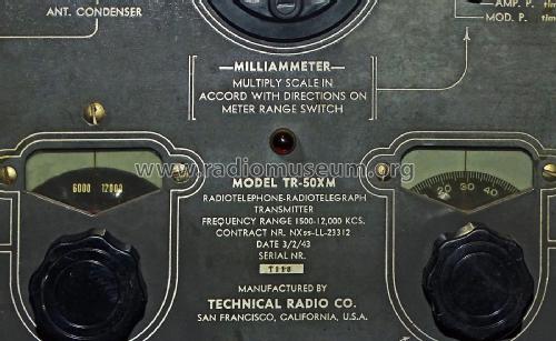 TR-50XM ; Technical Radio (ID = 2297440) Commercial TRX