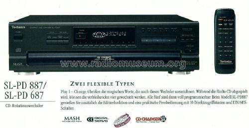 Compact Disc Changer SL-PD687; Technics brand (ID = 669366) R-Player