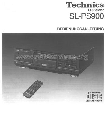 Compact Disc Player SL-PS900; Technics brand (ID = 1874277) R-Player