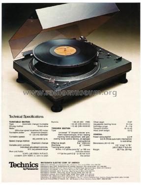 Direct Drive Automatic Changer/Turntable SL-1350; Technics brand (ID = 1629123) R-Player
