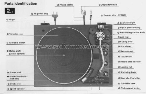 Direct-Drive Automatic Turntable SL-1900; Technics brand (ID = 664185) R-Player