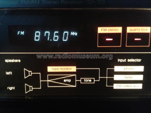 FM/AM Stereo Receiver SA-150; Technics brand (ID = 1996816) Radio